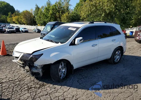 2012 Acura Mdx Advance z USA, uszkodzony, nr VIN 2HNYD2H65CH536450